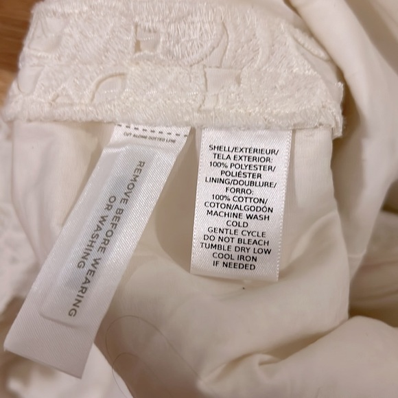 Ann Taylor Loft Floral Ivory White Lace Pencil Skirt, 0 - Picture 10 of 10